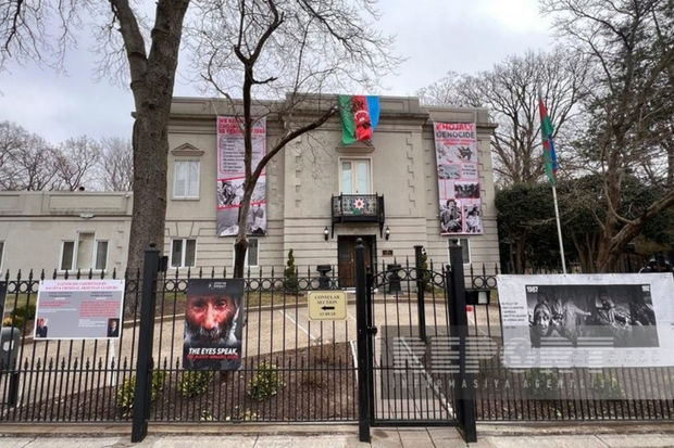 Ermənilər ABŞ-də Azərbaycan səfirliyinin qarşısında təxribata əl atıblar